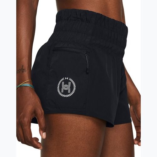 Шорти для бігу жіночі Under Armour Run Anywhere black/black/white