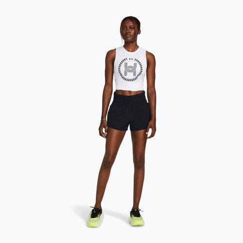 Шорти для бігу жіночі Under Armour Run Anywhere black/black/white