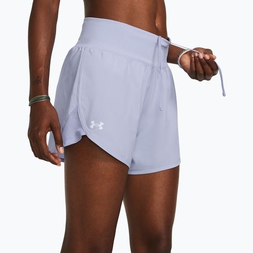 Шорти для бігу жіночі Under Armour Fly By Elite 5" celeste/celeste/reflective