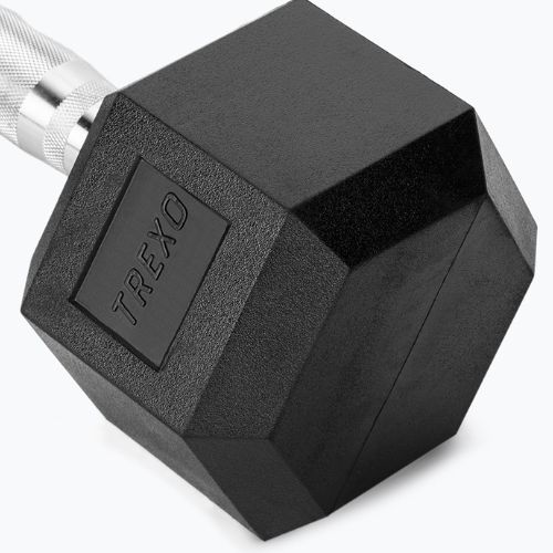 Гантеля прогумована TREXO Hex 12.5 кг