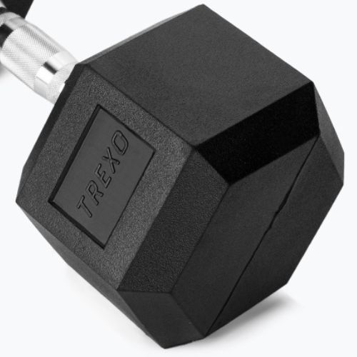 Гантеля прогумована TREXO Hex 22.5 кг