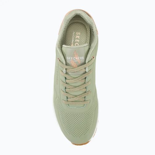 Черевики жіночі SKECHERS Uno Shimmer Away sage/rose gold/mesh