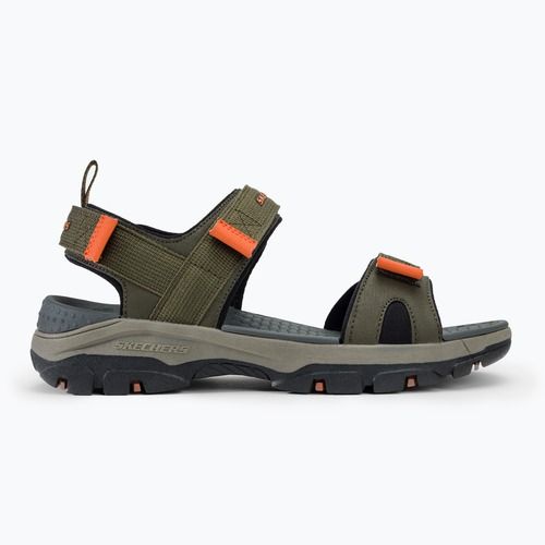 Чоловічі сандалі SKECHERS Tresmen Ryer оливкові/чорно-помаранчеві