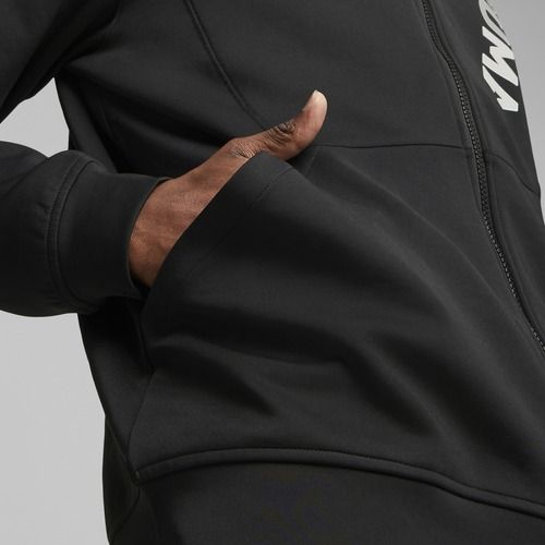 Чоловічий тренувальний світшот PUMA Fit Double Knit FZ Hoodie puma чорний