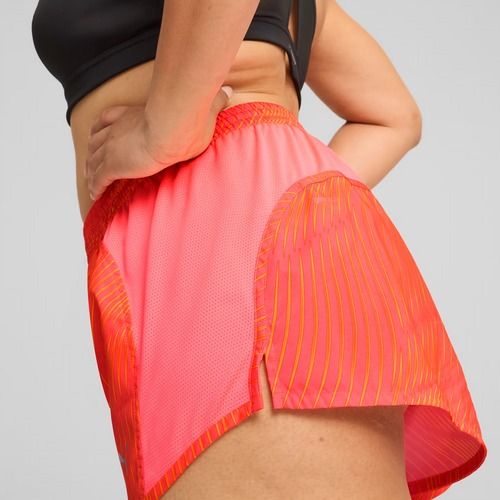 Шорти для бігу жіночі PUMA Run Favorite AOP Velocity 3" sunset glow/ sun stream