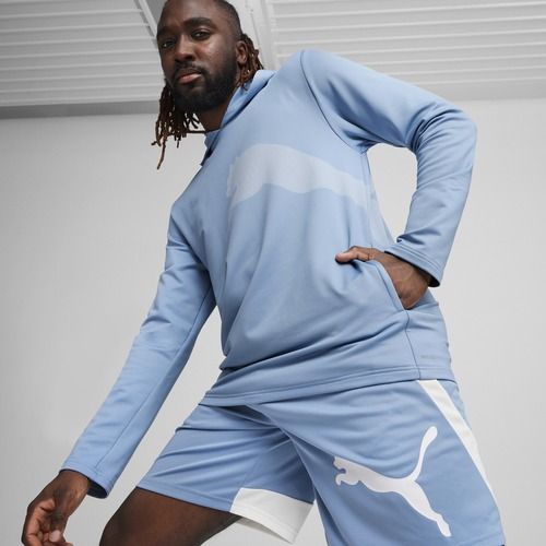 Чоловічий тренувальний світшот PUMA Train All Day Big Cat Hoodie zen blue