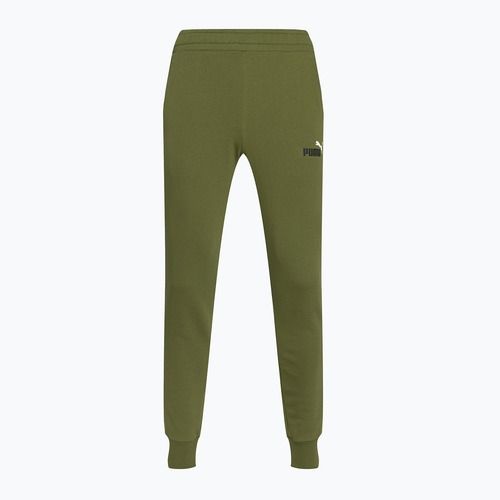 Чоловічі штани PUMA Essentials+ 2 Col Logo TR оливково-зелені