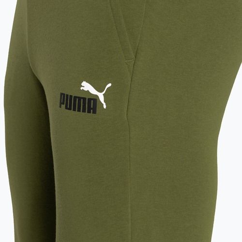 Чоловічі штани PUMA Essentials+ 2 Col Logo TR оливково-зелені