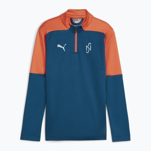 Кофта футбольна дитяча PUMA Neymar JR Creativity 1/4 Zip Top ocean tropic/hot heat