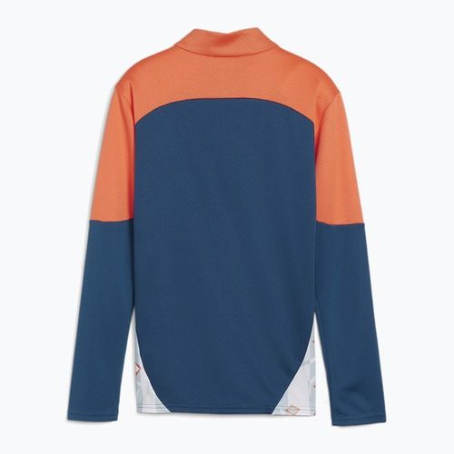 Кофта футбольна дитяча PUMA Neymar JR Creativity 1/4 Zip Top ocean tropic/hot heat