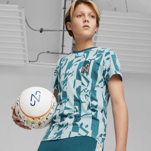 Дитяча футбольна футболка PUMA Neymar Jr Creativity Logo Tee ocean tropic / бірюзовий прибій