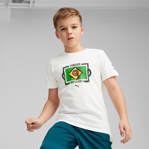 Футболка футбольна дитяча PUMA Neymar Jr Tee puma white