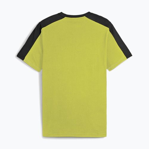 Футболка  чоловіча PUMA ESS+ Block Tee puma black/lime sheen