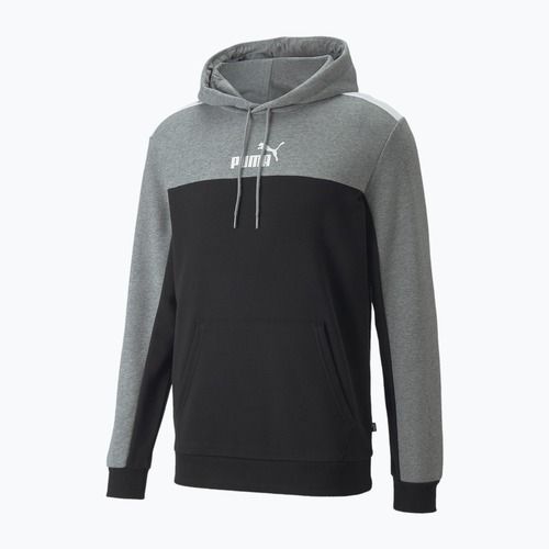 Кофта чоловіча PUMA ESS+ Block Hoodie TR puma black
