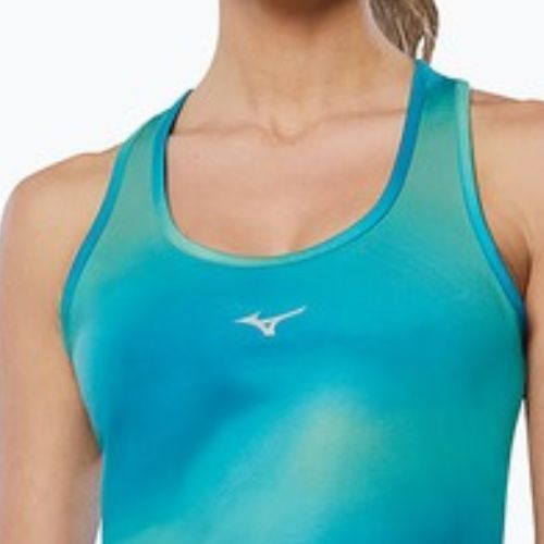 Танк топ для бігу жіночий Mizuno Impulse Core Graphic Tank eggshell blue