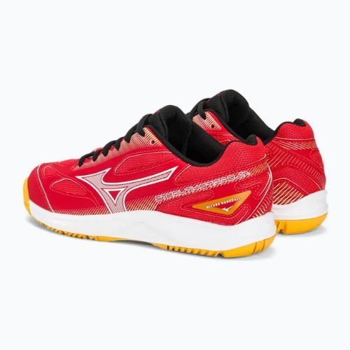 Кросівки для гандболу дитячі Mizuno Stealth Star 2 Jr radiant red/white/carrot curl