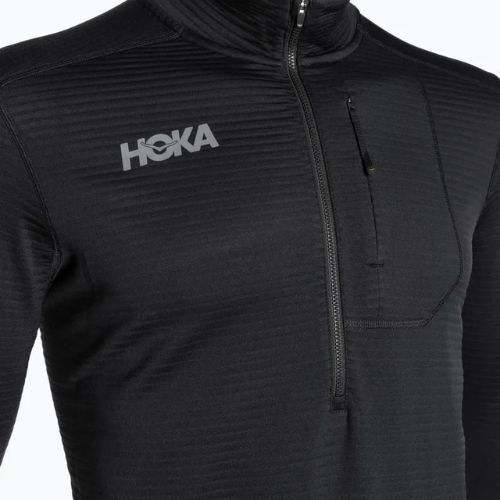 Чоловічий біговий світшот HOKA 1/2 Zip чорний