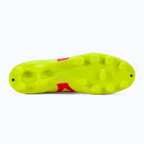 Кросівки футбольні чоловічі Mizuno Morelia II Club MD safety yellow/fiery coral 2/galaxy silver