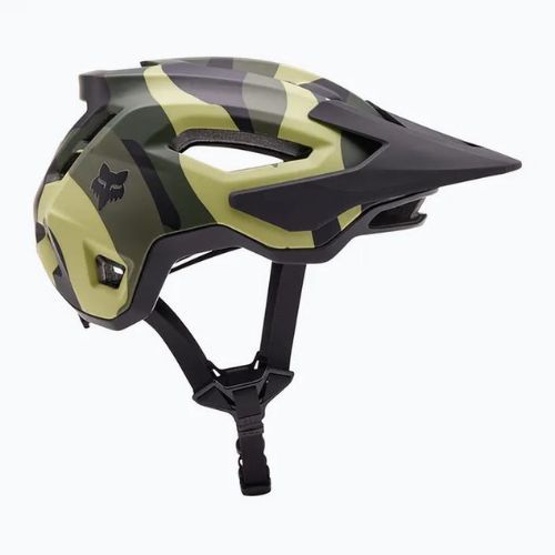 Велосипедний шолом Fox Racing Speedframe Camo зелений камуфляж