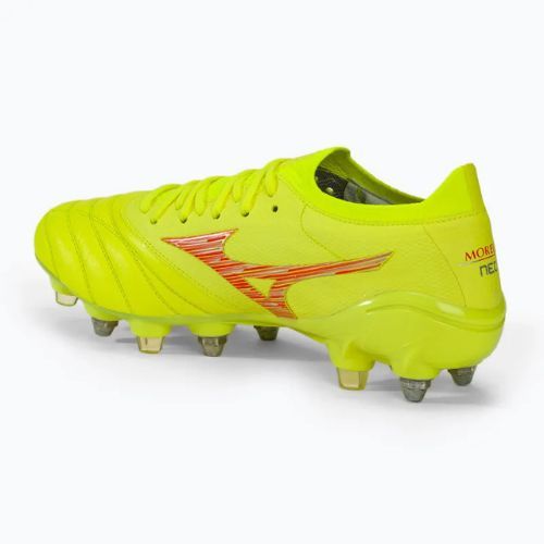 Mizuno Morelia Neo IV Β Японія Мікс безпечний жовтий / квітковий корал 2 / безпечний жовтий чоловічі футбольні бутси