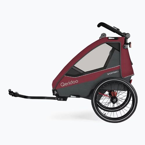 Qeridoo Sportrex 1 велосипедний причіп cayenne червоний