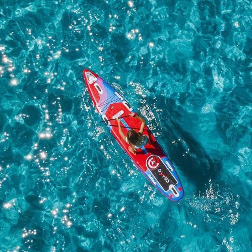 SUP дошка Coasto Turbo 12'6'' синя/червона