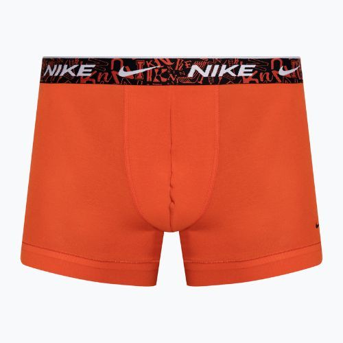 Чоловічі труси-боксери Nike Everyday Cotton Stretch Trunk 3 пари червоні/синій акваріум/зелений стадіон