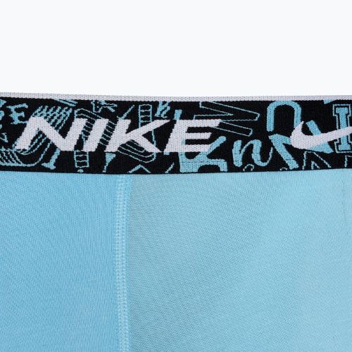 Чоловічі труси-боксери Nike Everyday Cotton Stretch Trunk 3 пари червоні/синій акваріум/зелений стадіон