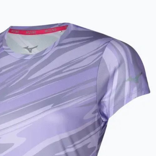 Жіноча бігова футболка Mizuno Core Graphic Tee пастельно-бузкова