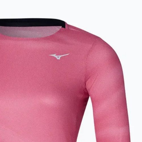 Жіночий біговий лонгслів Mizuno Premium Aero Tee sangria sunset