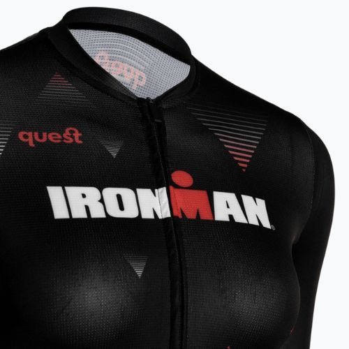 Жіноча велофутболка Quest Race Line France Iron Man чорна