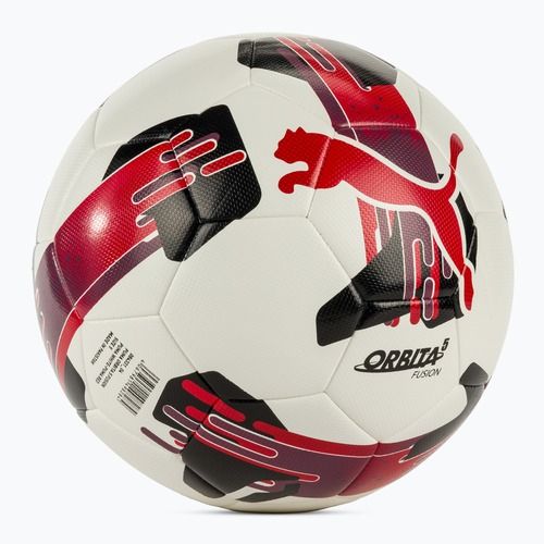 М'яч футбольний PUMA Orbita 5 Fusion puma white/puma red розмір 5