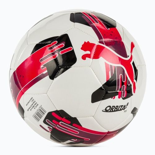 М'яч футбольний PUMA Orbita 6 MS puma white/puma red розмір 3