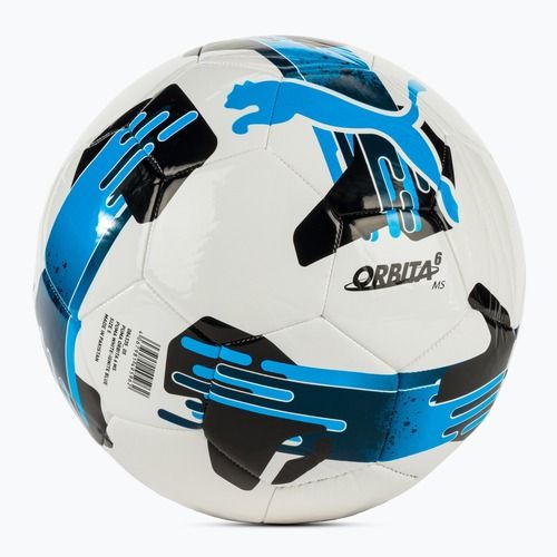 М'яч футбольний PUMA Orbita 6 MS puma white/ignite blue розмір 5