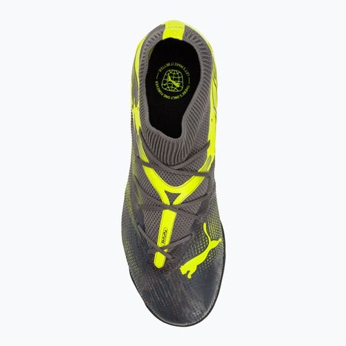 Футбольні бутси PUMA Future 7 Match Rush TT міцний сірий / прохолодний темно-сірий / електричний лайм