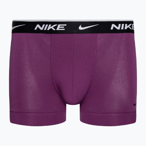 Чоловічі труси-боксери Nike Everyday Cotton Stretch Trunk 3 пари зелений/фіолетовий/синій