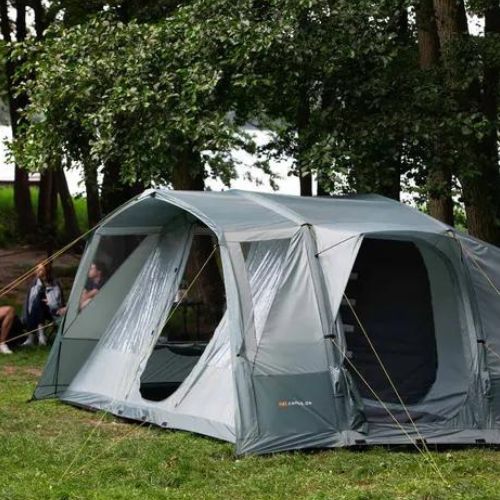 Надувна кемпінгова палатка на 6 осіб KADVA AIRcamp 6.24 зелена