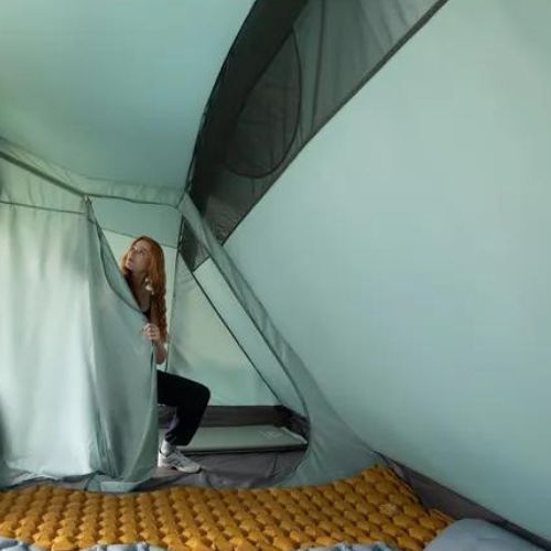 Надувна кемпінгова палатка на 6 осіб KADVA AIRcamp 6.24 зелена