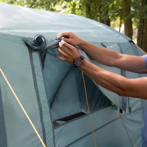 Надувна кемпінгова палатка на 6 осіб KADVA AIRcamp 6.33 зелена