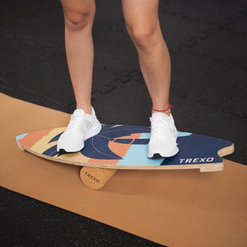 Балансувальна дошка + Коврик + Ролик XTREXO BBS01 блакитний/помаранчевий