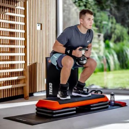 Степ для аеробіки TREXO Aerobic AS01 помаранчевий