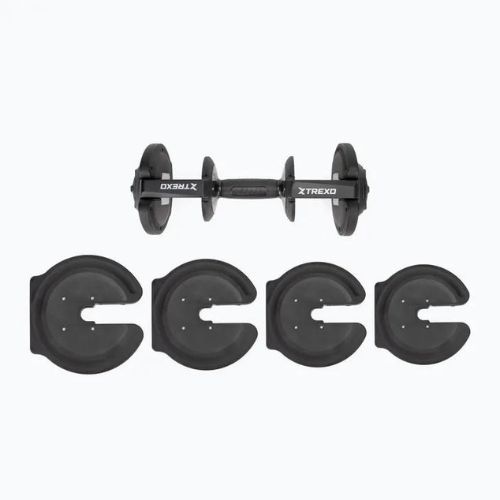 Регульована гантель XTREXO TXO-B4W003 18 кг чорна