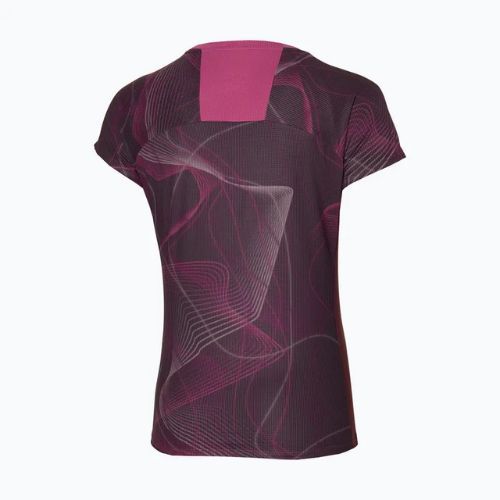 Футболка для бігу жіноча Mizuno Aero Tee gape wine