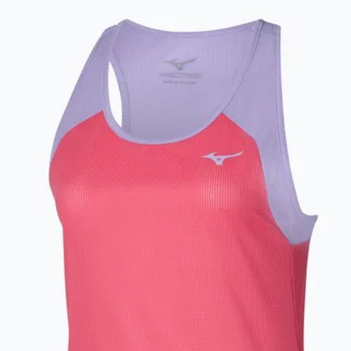 Танк топ для бігу жіночий Mizuno DryAeroFlow Tank sunkissed coral