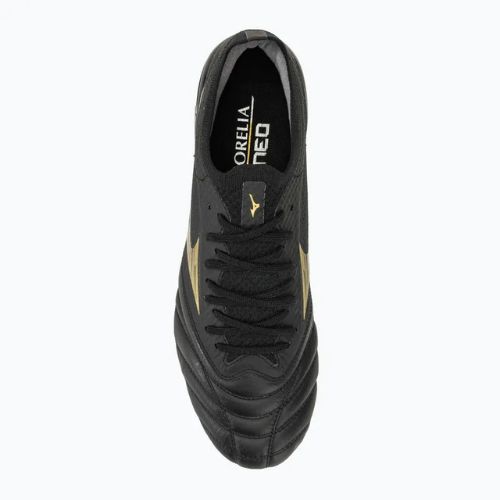 Кросівки футбольні чоловічі Mizuno Morelia Neo IV Beta SG black/gold/black