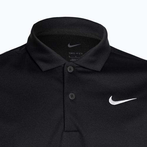 Футболка тенісна чоловіча Nike Court Dri-Fit Polo Solid black/white