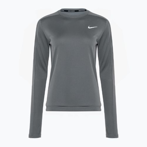 Лонгслів для бігу жіночий Nike Dri-Fit Crew-Neck smoke grey
