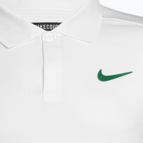 Футболка поло тенісне чоловіча Nike Court Dri-Fit Advantage Polo white/malchite