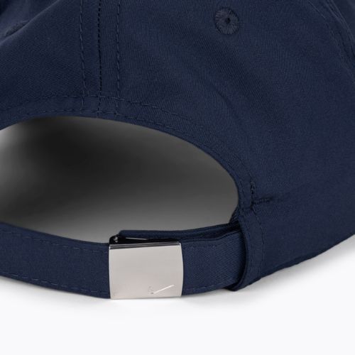 Кепка Nike Dri-Fit Club Unstructured Metal Swoosh midnight navy/metallic silver