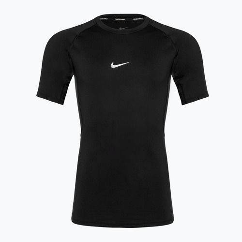 Футболка тренувальна чоловіча Nike Pro Dri-Fit Tight SS Fitness black/white